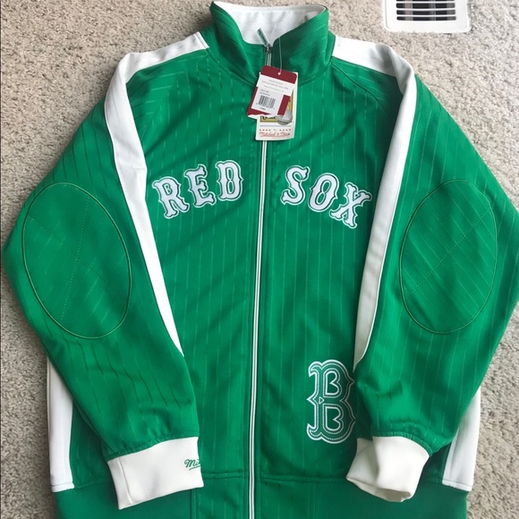 Mitchell & Ness Boston Red Sox Green Jacket Rare M - Picture 16 of 16